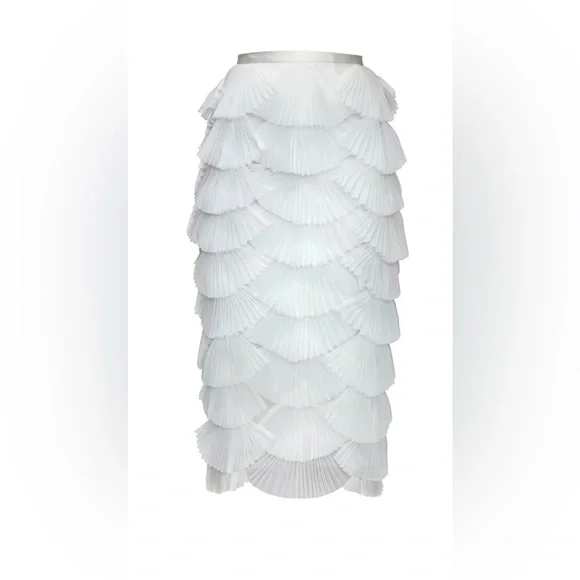 Andrea Iyamah Ari MIDI Skirt White size 12 - Picture 6 of 6
